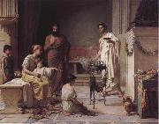 John William Waterhouse A Sick Child Brought into the Temple of Aesculapius USA oil painting artist